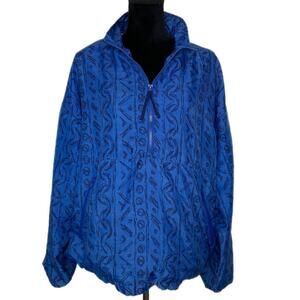 Vintage Cheetah 90's Half Zip Pullover Windbreaker - Men's Size Medium